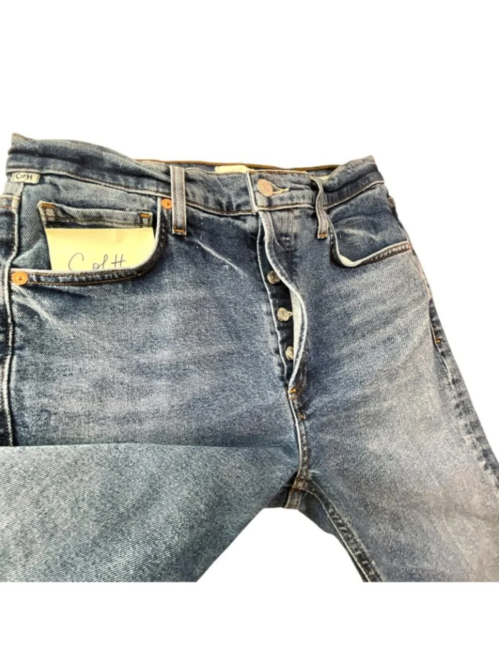 Citizens Of Humanity Jolene Jeans Womens 28 Blue High Rise Straight Button Fly .